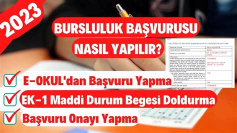 bursluluk sınavı 2023 başvuru formu